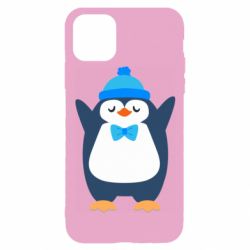 Чехол для iPhone 11 Pro Penguin in a hat - PrintSalon