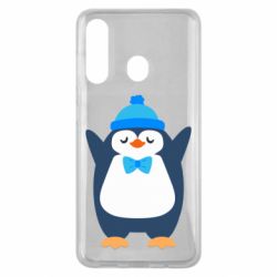 Чехол для Samsung M40 Penguin in a hat - PrintSalon