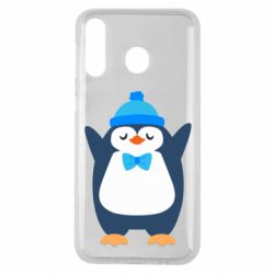 Чехол для Samsung M30 Penguin in a hat - PrintSalon