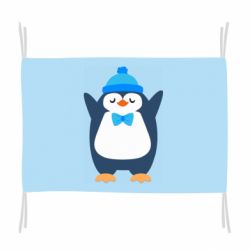 Флаг Penguin in a hat - PrintSalon