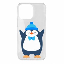 Чехол для iPhone 14 Pro Max Penguin in a hat - PrintSalon