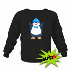 Детский свитшот Penguin in a hat - PrintSalon