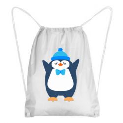 Рюкзак-мешок Penguin in a hat - PrintSalon