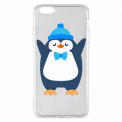 Чехол для iPhone 6 Plus/6S Plus Penguin in a hat - PrintSalon