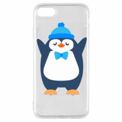 Чехол для iPhone 7 Penguin in a hat - PrintSalon