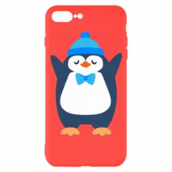 Чехол для iPhone 7 Plus Penguin in a hat - PrintSalon