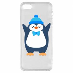 Чехол для iPhone5/5S/SE Penguin in a hat - PrintSalon