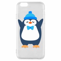 Чехол для iPhone 6/6S Penguin in a hat - PrintSalon