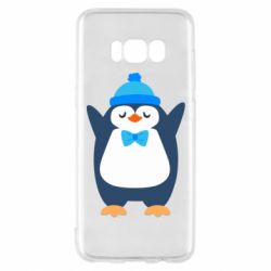 Чехол для Samsung S8 Penguin in a hat - PrintSalon
