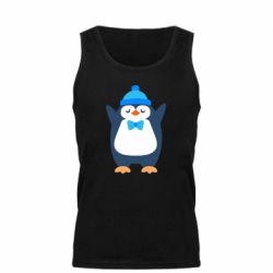 Мужская майка Penguin in a hat - PrintSalon
