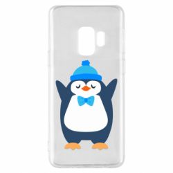 Чехол для Samsung S9 Penguin in a hat - PrintSalon