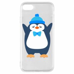 Чехол для iPhone 8 Penguin in a hat - PrintSalon