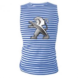 Майка-тельняшка Peugeot Logo - PrintSalon