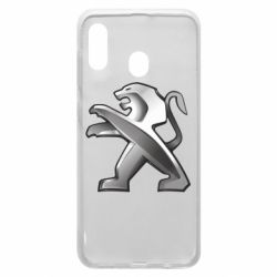 Чехол для Samsung A20 Peugeot Logo - PrintSalon