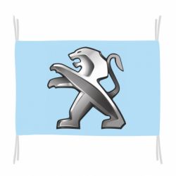 Флаг Peugeot Logo - PrintSalon