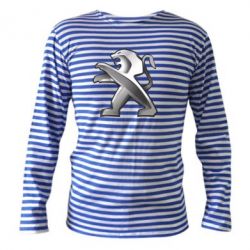 Тельняшка с длинным рукавом Peugeot Logo - PrintSalon