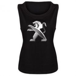 Женская майка Peugeot Logo - PrintSalon