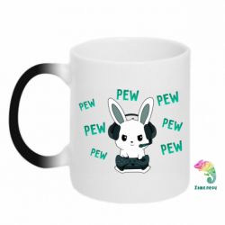 Чашка-хамелеон Pew pew pew 1 - PrintSalon