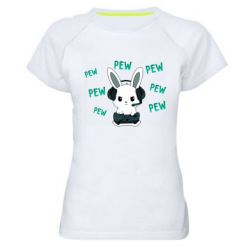 Жіноча футболка для спорту Pew pew pew 1 - PrintSalon