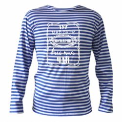 Тельняшка с длинным рукавом Пей чай - PrintSalon