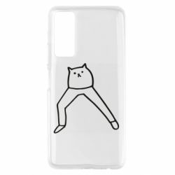 Чехол для Huawei P Smart 2021 Cat in pants - PrintSalon