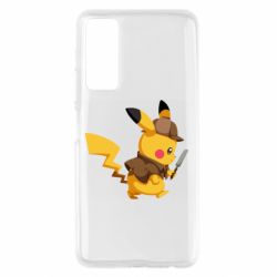 Чехол для Huawei P Smart 2021 Cute Detective Pikachu - PrintSalon