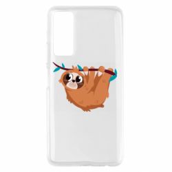 Чехол для Huawei P Smart 2021 Cute sloth - PrintSalon