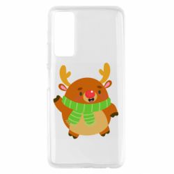 Чехол для Huawei P Smart 2021 Deer in a scarf - PrintSalon