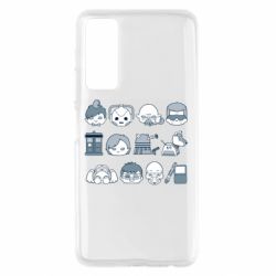 Чехол для Huawei P Smart 2021 Doctor who icons - PrintSalon