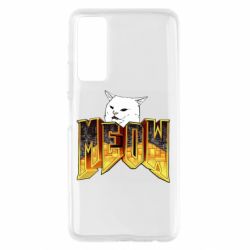 Чехол для Huawei P Smart 2021 Doom меов cat - PrintSalon