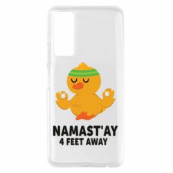 Чехол для Huawei P Smart 2021 Duck Namast'ay Away - PrintSalon