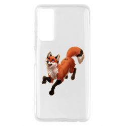 Чехол для Huawei P Smart 2021 Fox in flight - PrintSalon