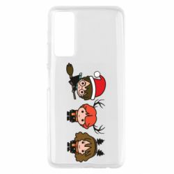 Чохол для Huawei P Smart 2021 Гаррі Поттер та друзі новорічні - PrintSalon