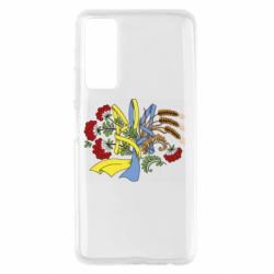 Чохол для Huawei P Smart 2021 Герб колоски і калина - PrintSalon