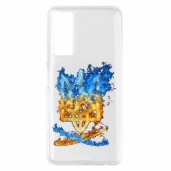 Чехол для Huawei P Smart 2021 Горящий гербу Украины - PrintSalon