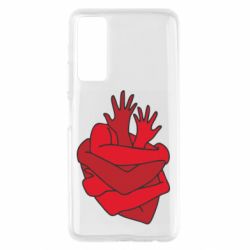 Чехол для Huawei P Smart 2021 Heart out of hands - PrintSalon