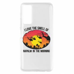 Чехол для Huawei P Smart 2021 I love the smell napalm, in the morning - PrintSalon