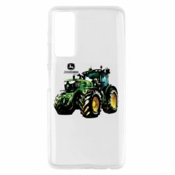 Чохол для Huawei P Smart 2021 John Deere Tractor and logo - PrintSalon