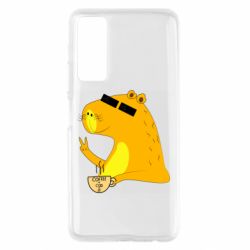 Чехол для Huawei P Smart 2021 Капибара Программист - PrintSalon