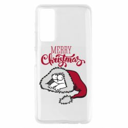Чехол для Huawei P Smart 2021 Кот саймона рождество - PrintSalon