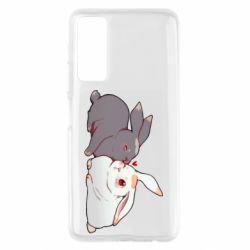 Чехол для Huawei P Smart 2021 Кролики Вэй и Лань - PrintSalon