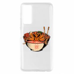 Чехол для Huawei P Smart 2021 Kurama in ramen - PrintSalon