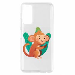 Чехол для Huawei P Smart 2021 Monkey. Fuck You - PrintSalon