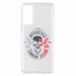 Чехол для Huawei P Smart 2021 Moto skull - PrintSalon