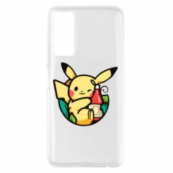 Чехол для Huawei P Smart 2021 Pikachu with ketchup - PrintSalon