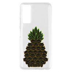 Чехол для Huawei P Smart 2021 Pineapple cat - PrintSalon