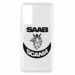 Чехол для Huawei P Smart 2021 Scania SAAB logo - PrintSalon