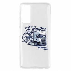 Чехол для Huawei P Smart 2021 Scania watercolor art - PrintSalon