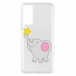 Чехол для Huawei P Smart 2021 Слон со звездочкой - PrintSalon