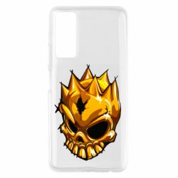 Чохол для Huawei P Smart 2021 Standoff - Gold Skull